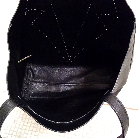 NEW! ๐HP๐Kate Spade Leather Tuxedo Tote - Picture 8 of 11